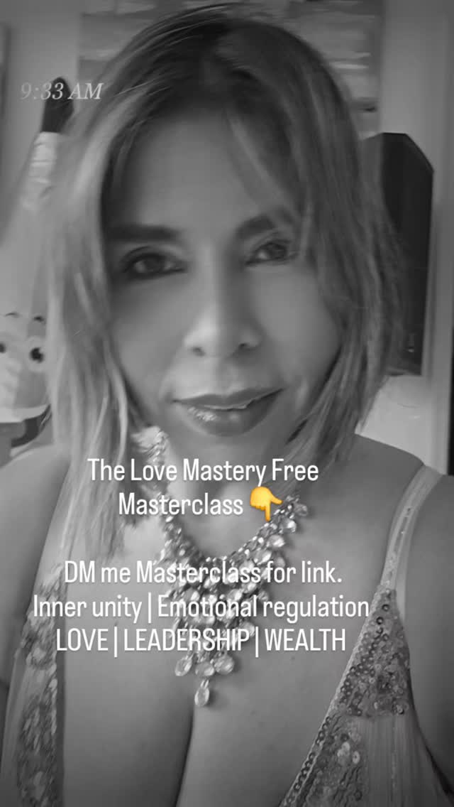 Join me today at 1PM Est
The Love Mastery Free Masterclass
DM Masterclass 👇
LOVE | LEADERSHIP | WEALTH
#Masterclass #entrepreneurgoals #legacy