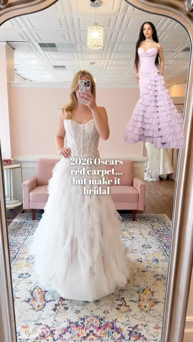 The 2026 Oscars Red Carpet Looks were SO GOOD! Here is how we would take those looks- but make them bridal! 🤩
Which one of these is your favorite??
#weddingdressshopping #2026bride #wisconsinbride #2027bride #redcarpet