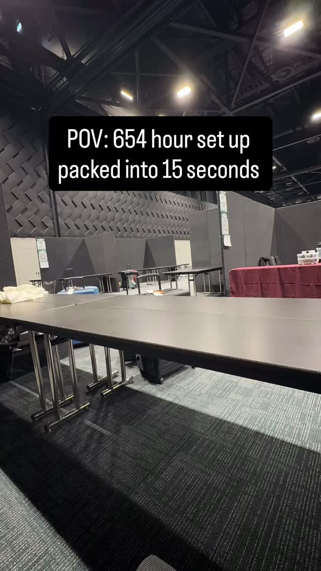 @armageddonexponz exhibitor set up feels today 😂 but we got there! Now wine in hand, ready to kick off the weekend tomorrow. We best see you there 👌🏼
#armageddonexpo #iykyk