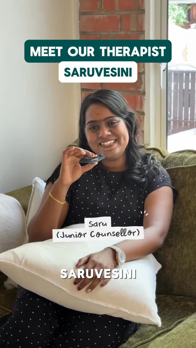 Say hello to one of our wonderful counsellors, Saruvesini 🌿
She brings a deeply reflective and solution-focused approach to the therapy room. By integrating CBT and SFBT, Saru helps clients unpack their thoughts while finding practical, forward-moving steps.
Her ultimate goal? To help you go through life, one step at a time, while trusting the process. Taking the first step to start therapy is intimidating, but finding the right fit changes everything. If Saru’s energy resonates with you, hit the link in our bio to read her full profile and book a session today 💚
#SageCentre #Therapy #Mentalhealth #counselling