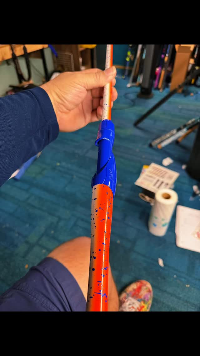 Just a lil “Gator Mahi” inshore 7’/10-20lb MH Mod-Fast Carbon fiber handle #inshore #powercorerods #fyp #rodbuilder #gators