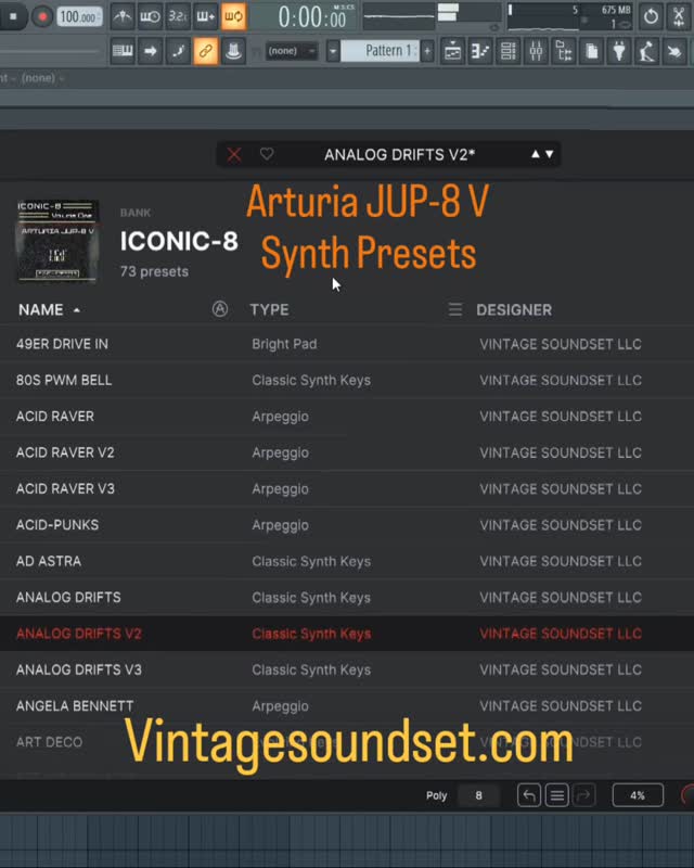 🎹 Synthwave | Darkwave | Retrowave inspired
🌇 Midi and sequences ready to go
🎛 70+ Original patches
Vintagesoundset.com
#synthwave #Timecop1983 #drumxwave #synthpresets #themidnight