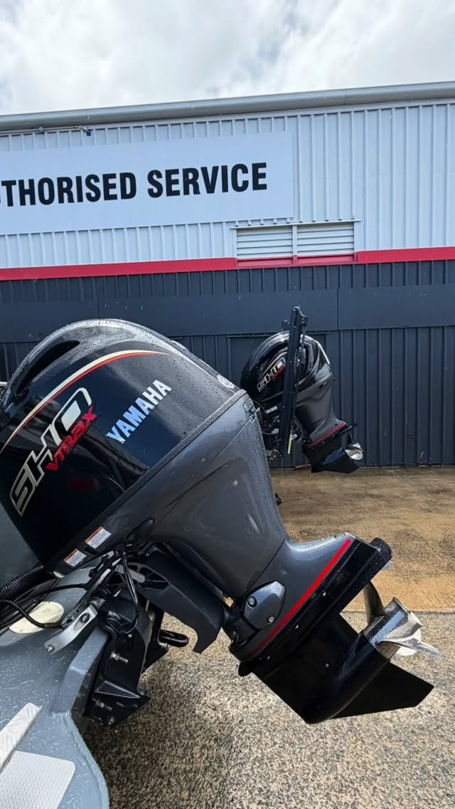 VMax SHO’s are in the house. From 90hp to 250hp, these are tuned for performance, whether you are skiing, fishing or racing, the choice is easy. MarineCareQld have a 90hp VMax SHO 20” in stock ready for installation. One less problem. #marinecareqld #yamahaoutboardsaustralia #99problems #vmaxsho