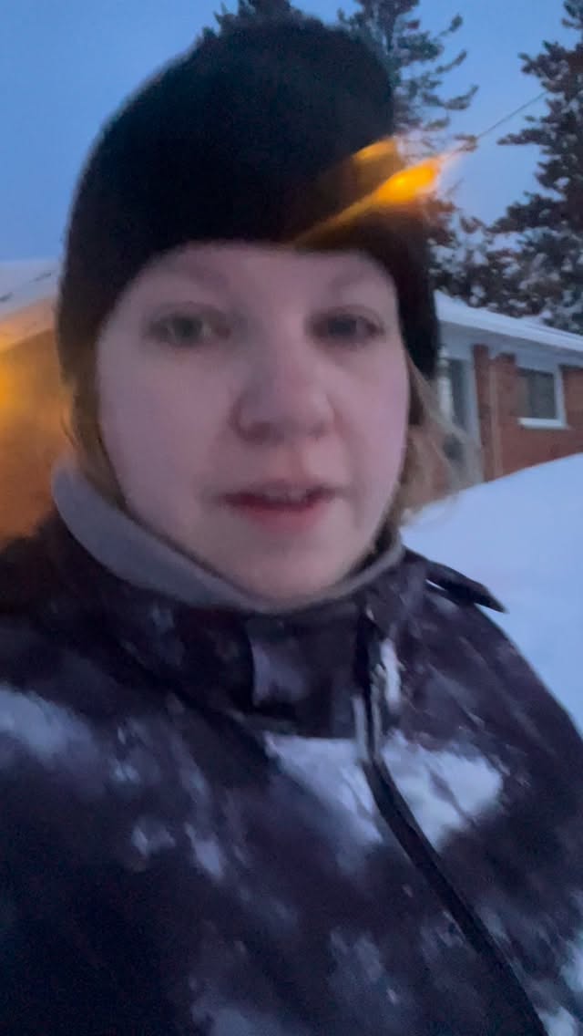 Day 3 of digging out. The plow went by again, but we were able to get dug it and we even made it to Arch Break camp on time!