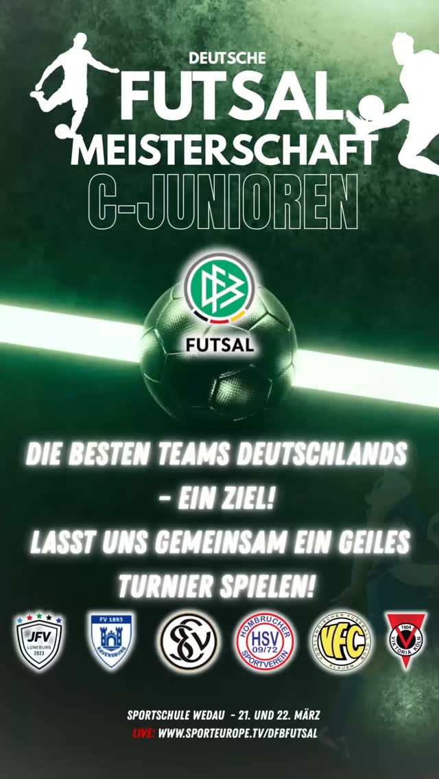 Manchmal geht es um mehr als nur Fußball.
Es geht um Träume.
Um harte Arbeit.
Um diesen einen Moment, für den man alles gegeben hat.
Die besten Teams aus ganz Deutschland kommen zusammen –
mit einem Ziel, einem Traum. ⚽🔥
Respekt an alle, die diesen Weg gegangen sind 👏
@hombruchersv_jugend
@hombruchersportverein
@wiesentaltalente
@fv1893ravensburg
@nlz.saar
@svelversberg
@viktorianachwuchs
@fcviktoriakoeln
@jfvlueneburg2011
@jfvlueneburg
@vfc_plauen_juniors_club
@vfc_plauen
Gemeinsam auf dieser Bühne. Gemeinsam für den Moment.
Danke auch an die Gastgeber und Verbände für dieses Erlebnis 🙌
@sportschulewedau
@nordfv
@nfv.ev
@dfb.futsal
Jetzt zählt nur noch eins:
Alles geben. Alles fühlen. Alles leben.
🔥 Wir sind bereit. 🔥
#DFBFutsal #Futsal #nfv #hallenfussball #Finale