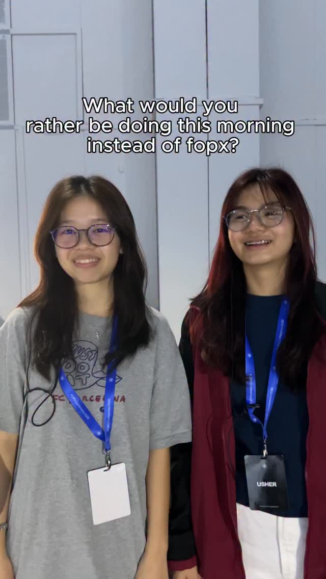 GD AM!! 🔥🔥 What would you rather be doing instead of FOPx? 👀
It’s Day 2 and doors open in about an hour so come ready for our final day of conference 🤘🏻😎