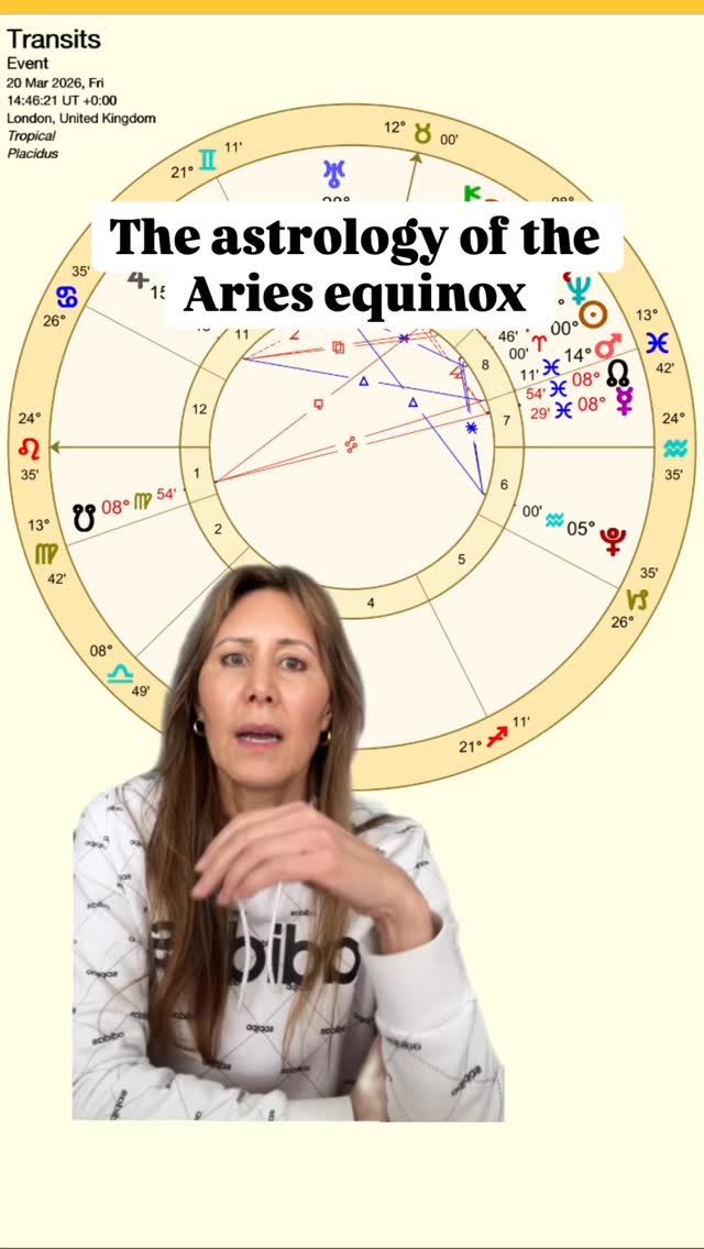 The spring equinox chart (autumn equinox in the southern hemisphere) - reinforcing messages about acting from intuition & compassion vs ego, our relationship to fear, choosing the reality we want to live in & radical self acceptance.
This energetic window can help us release our attachment to past identities & painful memories if we want it, which will enable us to become lighter & access the highest timeline available to us.
Your birth chart shows where you are in your spiritual evolution & describes the journey you’ve been on as a soul.
Will you choose to go into battle from anger, ego & fear like you’ve done in previous incarnations & like so many are doing now? Or will you elevate this time around through spiritual self awareness & compassion?
#astrologyforecast #astrologyreels #spiritualastrology #ariesequinox #springequinox