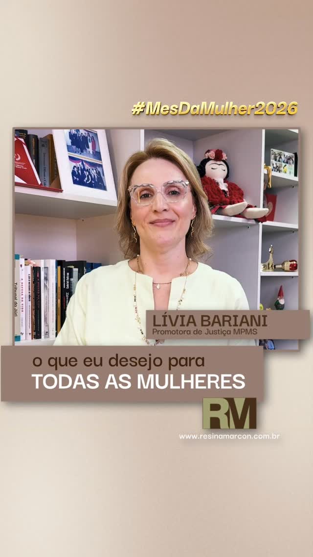 Neste mês de março, trazemos vídeos sobre universo feminino e sobre direitos já conquistados.
Confira aqui a Promotora de Justiça, Dra. Lívia Bariani, que tem uma mensagem especial sobre este tema.
#MesDeMarço #Direitos #Mulher #ResinaMarcon