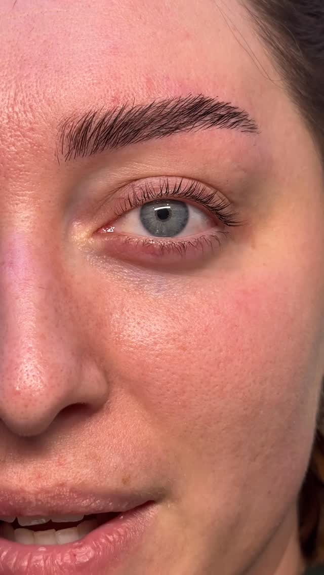 Lash lift + tint for my sweet friend Shannon 💗 short lashes can still make a big impact!