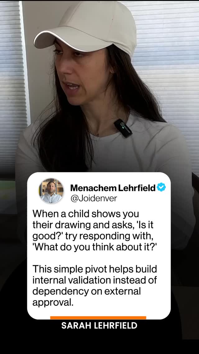 If thereâs ONE THING I know about building confidence in children, itâs this simple pivot: When your child shows you their drawing and asks, âIs it good?â donât just say yes.
Instead, try: âWhat do YOU think about it?â
This tiny shift:
Teaches them to trust their judgment
Builds internal validation skills
Reduces dependency on external approval
Shows you value THEIR opinion
The goal isnât raising children who need constant praise, itâs raising children who can evaluate their work with kindness.
#ParentingHacks #raisingkids #ChildhoodDevelopment #mindfulparenting