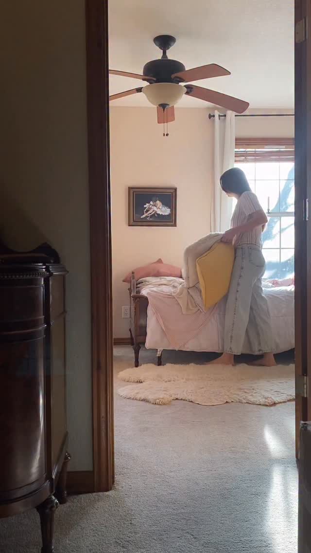 Never a minute too many spent with her. 🤍
It was spring cleaning this week in our household. We took advantage of the open schedule due to Spring Break. (So nice to have a break from running around town all week. 😮💨)
We are very into second-hand living in our home - from used clothing to FB marketplace furniture to repurposing bedding from my childhood, anything to keep our budget in check (and honestly they don’t make things like they used to).
Our daughter’s antique bedroom set came with our home and it also came with a used mattress that was pretty dang old. When it came to this mattress, we knew she needed a new one and we wanted something that would stand the test of time & support her sweet dreams.
After sprucing up her room, it was time to reveal what was in those boxes that had been parked in the hallway.
Her face was pure JOY as we unboxed the new wool & latex mattress & organic wool topper from @shepherdsdream.
She kept saying how good it smelled, how soft and cozy each layer was, and couldn’t resist giving them a trial run before they made it on the bed frame.
We are so grateful for small businesses like @shepherdsdream who truly care about craftsmanship, quality, and are dedicated to organic living. Their bedding is made with such beautiful attention to detail that it takes you back a few decades, when people took pride in their work and truly cared about their customers.
If you happen to be in need of a refresh this spring, I highly recommend Shepherd’s Dream.
For a limited time, use code “PLAINJANE10” for 10% off your purchase online at Shepherd’s Dream.
Soli Deo Gloria & Sweet Dreams.
#momdaughter #dream #shepherdsdream #cozy #homemaking