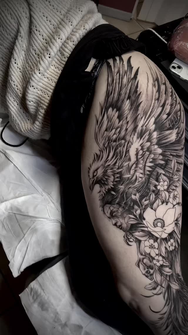 En construction avec sid #sidtattoo68đ„ #tattoo #tatoueurdefrance #tatoueuralsace #alsace pro team @biopiq đ§š