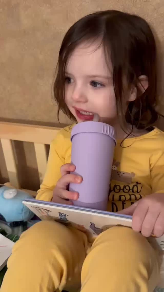 #NoteToSelf: Don’t grab the first thing you see to clean up unexpected spit up on your arm… or at least make sure the overtired owner of the pink strawberry shirt you use isn’t staring right at you as you defile it with milk goo!
(I got this video from @taracheaslip while I was in the basement quickly doing a load of Margo’s laundry to make up for my transgression)
#MarGoToHellDad!!
#WhatTheFather??
#SpitUpScrewUp