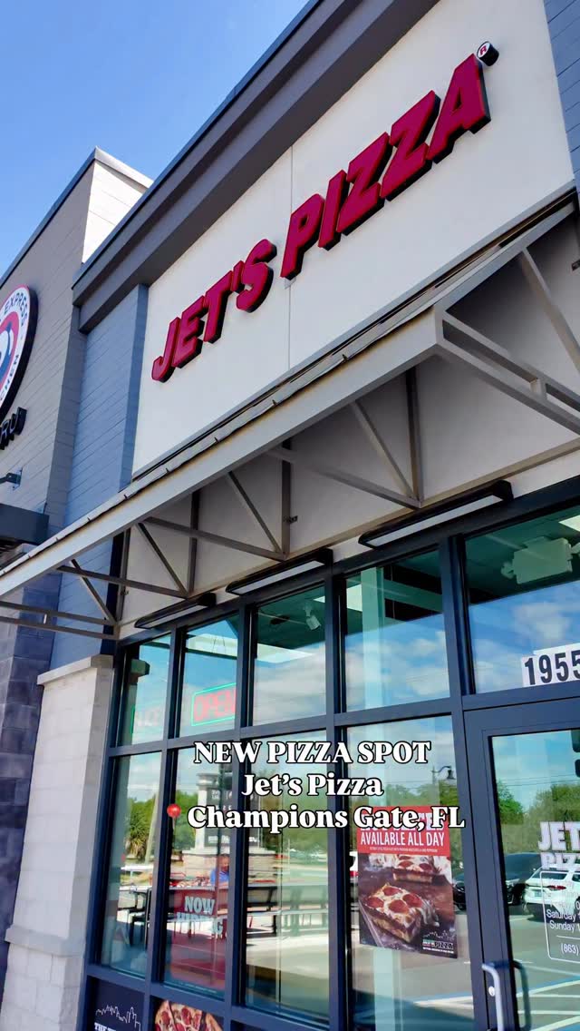 NEW PIZZA SPOT: Jets Pizza has arrived to Champions Gate!
@jetspizzaorlando is serving up not only some delish pizza but wings, salads and more!
Stop into this new location for a hot slice or have it delivered to enjoy the goodness. Thanks @jetspizzaorlando for a great dinner night!
Champions Gate | Jets Pizza | Orlando Family
#jetspizza #pizzanight #championsgateflorida #orlandofamily