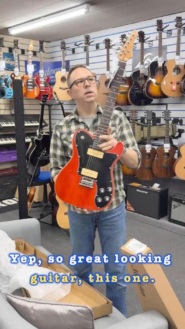 🔥 “Meet the Northstar Pro by @tanglewooduk NSP2NA: stunning red wash, smooth feel, and pure ‘pick me up and play’ energy.”
#tanglewood #northstar #northstarpro #nsp2na #stourbridgemusic #shoplocal #musicshop #telecaster #p90 #unboxing