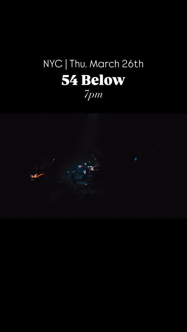 Please SHARE this w/ your friends & family ❤️
Really excited to be back @54below in NYC next Thursday evening!
#54Below #NYCLiveMusic #NYCConcerts #NYCNightlife #secretnyc