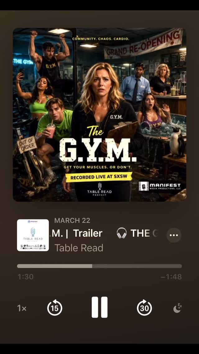 Welcome to THE G.Y.M.
Not a gym. A situation.
Valerie inherited a neighborhood gym from her mother.
What she actually inherited? Debt, broken equipment, a failing business… and a staff that turns every small problem into a full-blown emergency.
Across the street, a sleek corporate fitness empire is opening with glass walls, perfect lighting, and zero chaos.
Inside The G.Y.M.?
Flooded hot tubs.
Out-of-order bikes.
A spin class that may or may not be a lawsuit waiting to happen.
And a “Grand Re-Opening” that could either save the place… or finally finish it.
This is a workplace comedy where nothing works, nobody communicates, and every attempt to fix things somehow makes them worse.
Recorded live at SXSW / Podcast Movement!
🎭 Cast
@allisondunbar Allison Dunbar as Valerie
@yasalbustami Yasmine Al-Bustami as Kayla
@heykensington Kensington Tallman as Alexa
@shaan_sharma Shaan Sharma as Wade
Joe Nemmers as Gary Hughes
@ajacobaware Jacob A. Ware as Bryan
@brianvillalobos Brian Villalobos as Chris
@officialamybailey Amy Bailey as Mary
@heathermannfoster Heather Foster, Narrator
Special appearance by our attorney Scott Hervey as Client Carlin
🎬 From Table Read Podcast
Executive Producers: Jack Levy, Mark Knell, & Shaan Sharma
Produced by Manifest Media Productions
Recorded live at SXSW / Podcast Movement