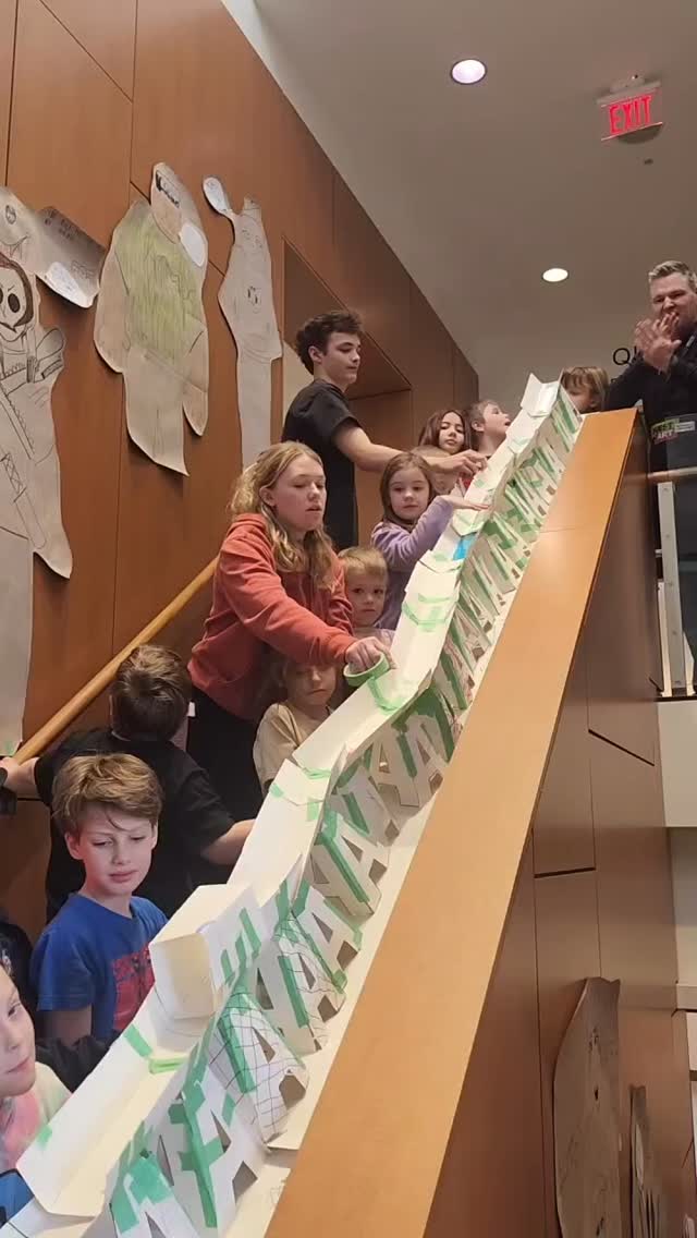 Never a dull moment during a Quest March Break Camp…especially when you get to race things down the stairs at the @midlandculturalcentre! This is what it’s all about. Fun, curiosity, creativity, and a tiny bit of good-natured mischief!