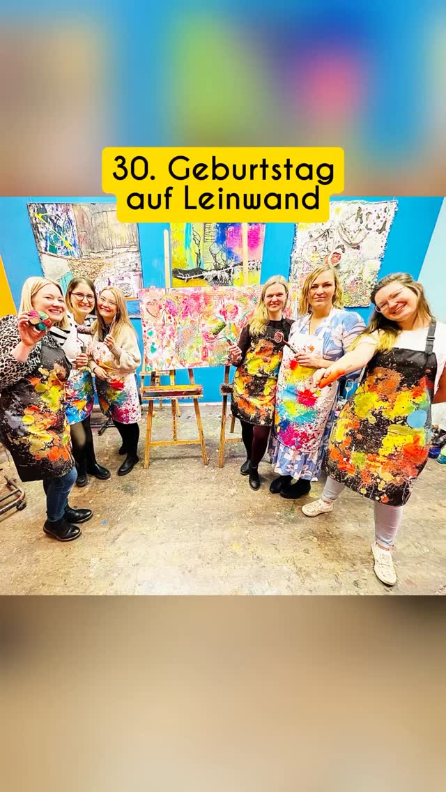 So entspannt, kreativ und voller guter Vibes kann euer Geburtstag aussehen ✨
Gemeinsam lachen, malen und einfach mal was anderes machen 🎨
Zu 6 auf einer gemeinsamen Leinwand – eure eigene Gemeinschaftsleinwand 🖌️
Zum Beispiel für euren 30. 😉
#geburtstagfeiern #kreativzeit #teameventideen #berlinevents #malworkshop