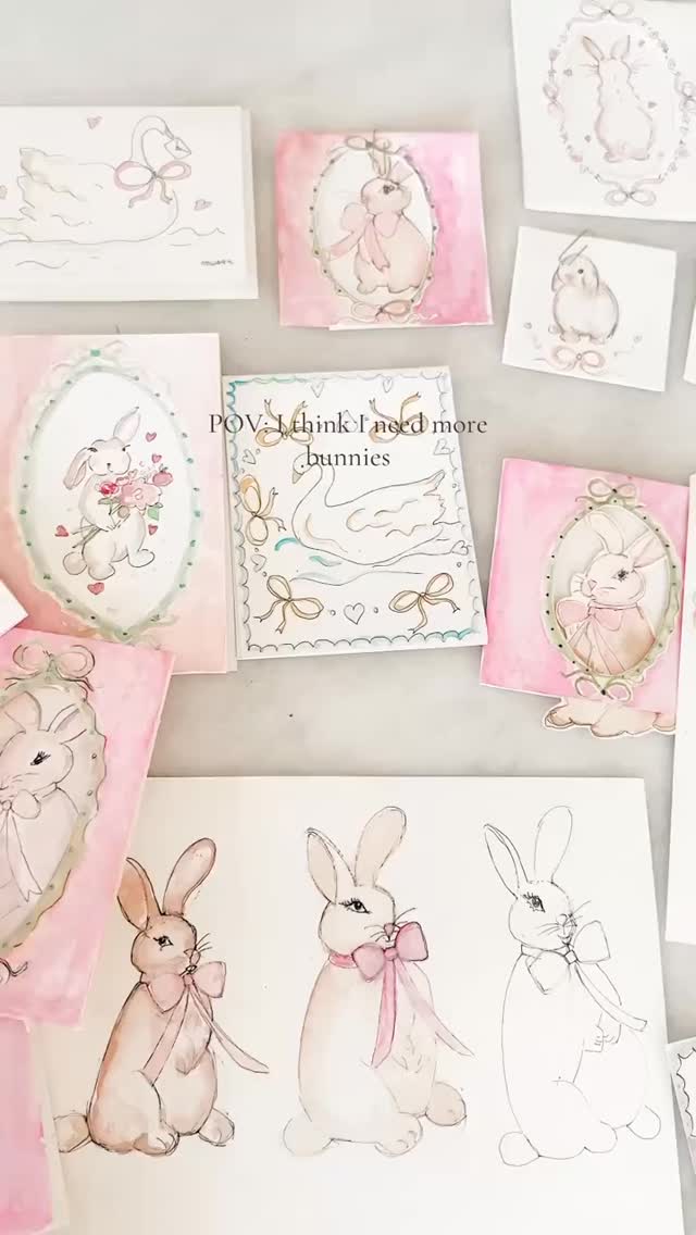 Bunnies forever 🐇 #art #illustration #spring