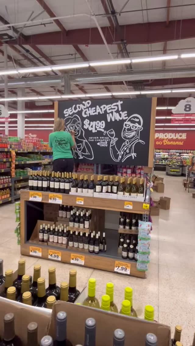 Never drink the cheapest!!!
#secondcheapestwine #groceryoutlet #mural #muralartist #lovemyjob