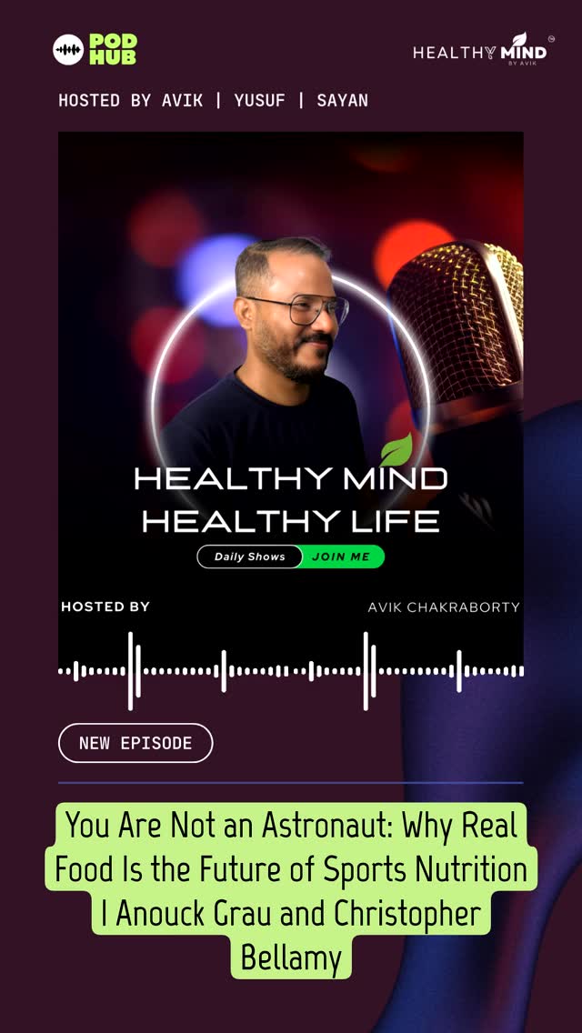 New Episode Drop — You Are Not an Astronaut: Why Real Food Is the Future of Sports Nutrition | Anouck Grau and Christopher Bellamy 🎙️
Most of us are running on empty and calling it productivity.
This episode is a pause. A real conversation about what's actually going on beneath the surface the feelings we push down, the questions we stop asking, and the healing that's waiting on the other side.
💬 You Are Not an Astronaut: Why Real Food Is the Future of Sports Nutrition | Anouck Grau and Christopher Bellamy is live now.
🎧 Listen here → https://play.headliner.app/episode/32419144
Healthy Mind by Avik™ | Because mental health isn't a luxury. It's a necessity.
#HealthyMind #MentalHealth #Podcast #InnerHealing #EmotionalWellness #Podmatch #healthymindbyavik #MentalHealth #HealingJourney #HealthyMindHealthyLife #PodcastCommunity