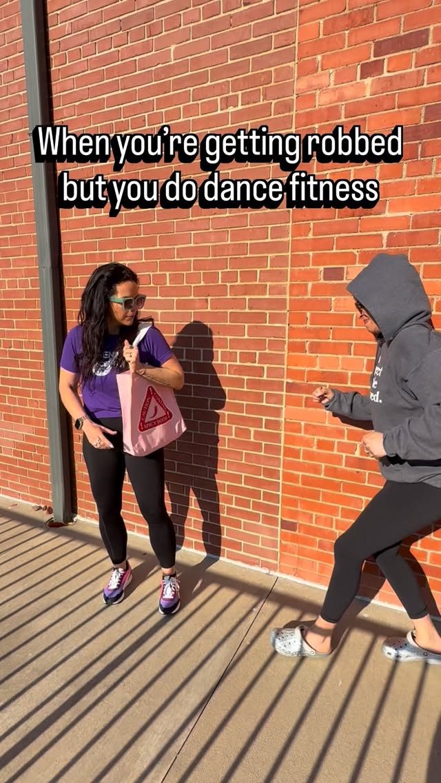 ✨ not TUHDAY, bad guys! ✨
Wanna learn these and other moves that may or may not successfully deter parking lot purse snatchers? Come to Adrenaline Dance Fitness and we’ll teach you everything we know 😎 New friends can get 14 days of unlimited classes for just $39!
#greenvillesc #yeahthatgreenville #greenville #gymhumor #dancefitness