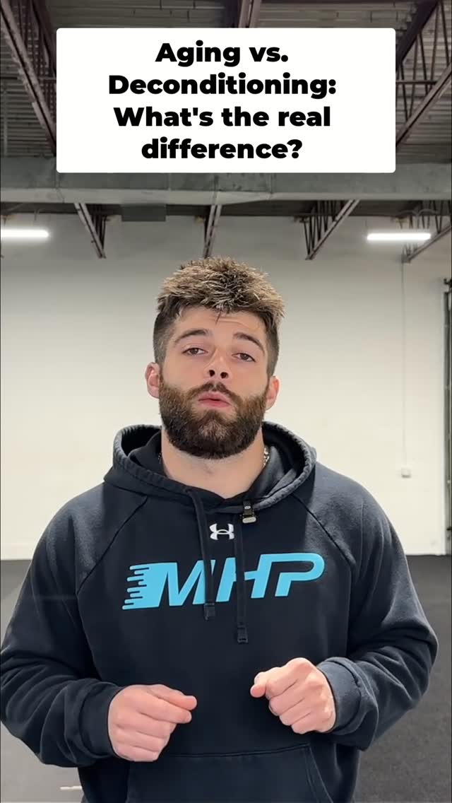 Aging and deconditioning are not the same thing.
Mixing them up is often why people do nothing.
Yes, aging happens. Starting around 30, you lose 3–8% of your muscle mass per decade. After 60 it accelerates. Strength declines, power declines, and the losses hit hardest in your lower body — which is why falls are the leading cause of injury in adults over 65. That's not random. That's just physiology.
But here's the thing: most of what people feel when they're getting older is actually just under-training. It's deconditioning. And those are very different things with very different solutions.
Your body still adapts at 50, at 60, at 70. The research confirms that.
Save this if it reframes something for you.