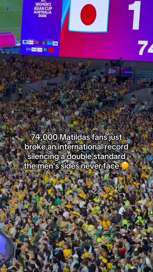 Every person in this crowd and the more than 3 million watching at home wishing we could tell the @matildas how much they have done for us. All heart, all fight, never say die. See you in Brazil 2027!
Video reposted from @pedestriansport