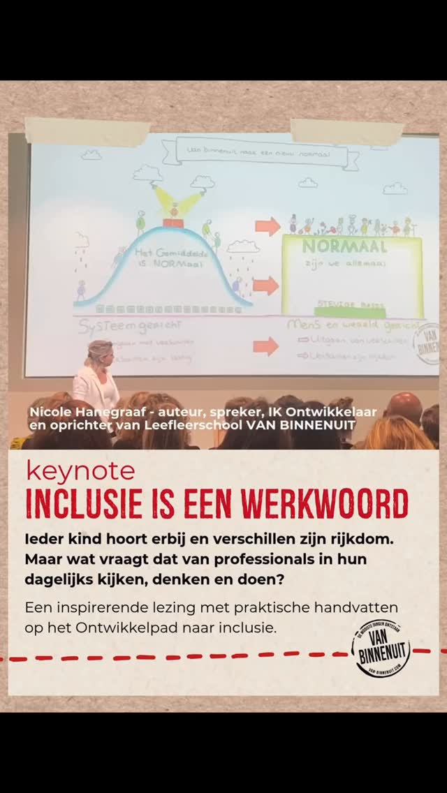 Keynote
๐๐ก๐๐๐จ๐ฆ๐๐ ๐๐ฆ ๐๐๐ก ๐ช๐๐ฅ๐๐ช๐ข๐ข๐ฅ๐
๐๐ฒ๐ฑ๐ฒ๐ฟ ๐ธ๐ถ๐ป๐ฑ ๐ต๐ผ๐ผ๐ฟ๐ ๐ฒ๐ฟ๐ฏ๐ถ๐ท ๐ฒ๐ป ๐๐ฒ๐ฟ๐๐ฐ๐ต๐ถ๐น๐น๐ฒ๐ป ๐๐ถ๐ท๐ป ๐ฟ๐ถ๐ท๐ธ๐ฑ๐ผ๐บ. ๐ ๐ฎ๐ฎ๐ฟ ๐๐ฎ๐ ๐๐ฟ๐ฎ๐ฎ๐ด๐ ๐ฑ๐ฎ๐ ๐๐ฎ๐ป ๐ฝ๐ฟ๐ผ๐ณ๐ฒ๐๐๐ถ๐ผ๐ป๐ฎ๐น๐ ๐ถ๐ป ๐ต๐๐ป ๐ฑ๐ฎ๐ด๐ฒ๐น๐ถ๐ท๐ธ๐ ๐ธ๐ถ๐ท๐ธ๐ฒ๐ป, ๐ฑ๐ฒ๐ป๐ธ๐ฒ๐ป ๐ฒ๐ป ๐ฑ๐ผ๐ฒ๐ป?
โ
Nicole Hanegraaf gaf leiding aan inclusieve scholen en kindcentra en ontwikkelde van binnenuit een aanpak en materialen om inclusiever te werken. Tijdens deze keynote neemt zij je stap voor stap mee op het Ontwikkelpad naar inclusie.
Een inspirerend en hoopvol verhaal met praktische handvatten om minder systeemgericht en meer mens- en wereldgericht te werken. โฅ๏ธ
โ
๐๐ฆ๐ฏ ๐ญ๐ฆ๐ป๐ช๐ฏ๐จ ๐ฎ๐ฆ๐ต ๐ช๐ฎ๐ฑ๐ข๐ค๐ต ๐ท๐ฐ๐ฐ๐ณ ๐ซ๐ฆ ๐ค๐ฐ๐ฏ๐จ๐ณ๐ฆ๐ด, ๐ด๐ต๐ถ๐ฅ๐ช๐ฆ- ๐ฆ๐ฏ ๐ด๐ต๐ช๐ค๐ฉ๐ต๐ช๐ฏ๐จ๐ด๐ฅ๐ข๐จ ๐ฐ๐ง ๐ด๐บ๐ฎ๐ฑ๐ฐ๐ด๐ช๐ถ๐ฎ. ๐๐ช๐ค๐ฐ๐ญ๐ฆ ๐๐ข๐ฏ๐ฆ๐จ๐ณ๐ข๐ข๐ง ๐ช๐ด ๐ข๐ถ๐ต๐ฆ๐ถ๐ณ ๐ท๐ข๐ฏ ๐ฉ๐ฆ๐ต ๐ฃ๐ฐ๐ฆ๐ฌ ๐๐ฏ๐ฅ๐ฆ๐ณ๐ธ๐ช๐ซ๐ด ๐ท๐ข๐ฏ ๐ฃ๐ช๐ฏ๐ฏ๐ฆ๐ฏ๐ถ๐ช๐ต, ๐๐ ๐๐ฏ๐ต๐ธ๐ช๐ฌ๐ฌ๐ฆ๐ญ๐ข๐ข๐ณ ๐ฆ๐ฏ ๐ฐ๐ฑ๐ณ๐ช๐ค๐ฉ๐ต๐ฆ๐ณ ๐ท๐ข๐ฏ ๐๐ฆ๐ฆ๐ง๐ญ๐ฆ๐ฆ๐ณ๐ด๐ค๐ฉ๐ฐ๐ฐ๐ญ ๐๐๐ ๐๐๐๐๐๐๐๐๐. ๐ก๐ช๐ซ ๐ด๐ฑ๐ณ๐ฆ๐ฆ๐ฌ๐ต ๐ท๐ฐ๐ฐ๐ณ ๐ด๐ค๐ฉ๐ฐ๐ญ๐ฆ๐ฏ, ๐ฐ๐ฑ๐ญ๐ฆ๐ช๐ฅ๐ช๐ฏ๐จ๐ฆ๐ฏ, ๐ญ๐ฆ๐ช๐ฅ๐ช๐ฏ๐จ๐จ๐ฆ๐ท๐ฆ๐ฏ๐ฅ๐ฆ๐ฏ, ๐ฃ๐ฆ๐ญ๐ฆ๐ช๐ฅ๐ด๐ฎ๐ข๐ฌ๐ฆ๐ณ๐ด ๐ฆ๐ฏ ๐ข๐ฏ๐ฅ๐ฆ๐ณ๐ฆ ๐ฑ๐ณ๐ฐ๐ง๐ฆ๐ด๐ด๐ช๐ฐ๐ฏ๐ข๐ญ๐ด ๐ช๐ฏ ๐ฐ๐ฏ๐ฅ๐ฆ๐ณ๐ธ๐ช๐ซ๐ด, ๐ฐ๐ฑ๐ท๐ข๐ฏ๐จ, ๐ซ๐ฆ๐ถ๐จ๐ฅ๐ฉ๐ถ๐ญ๐ฑ, ๐ป๐ฐ๐ณ๐จ ๐ฆ๐ฏ ๐ฐ๐ท๐ฆ๐ณ๐ฉ๐ฆ๐ช๐ฅ.
#keynote #spreker #InclusieIsEenWerkwoord #demooistedingenontstaanvanbinnenuit