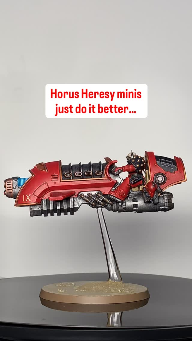Horus Heresy minis just do it better… prove me wrong 🤘 ⭐️ want to paint reds like this? ⭐️ Check out this video - 🔥 https://youtu.be/IoVcob8pnnc 🔥 #miniaturepainter #warhammer #warhammer40000 #spacemarines #warhammer40k