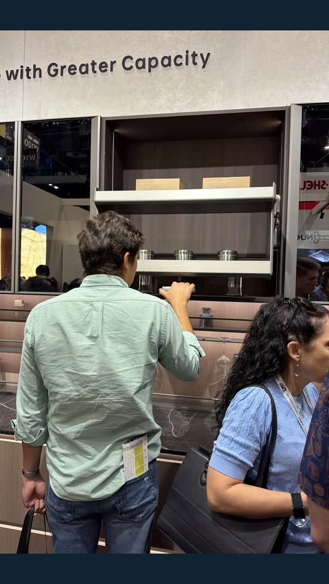 We were mesmerized by Nuomi’s Electric Lifting Base Cabinet at the International Builders' Show in Orlando. Goodbye standing on wobbly chairs or blindly digging through messy cabinets. The Encanto Series of kitchen storage solutions is stylish and features in cabinet lighting to make it even easier to find your favorite bowl!
Follow us as we share our favorite new residential products from the show…
#IBSMarchMadness #TheMarketingDirectors #TMDRealEstate #NAHB #InternationalBuildersShow