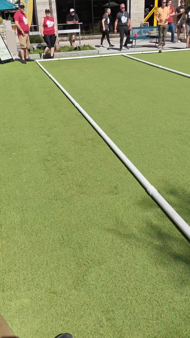 Asking players at the State Tournament their favorite thing about ATLBocce 😁