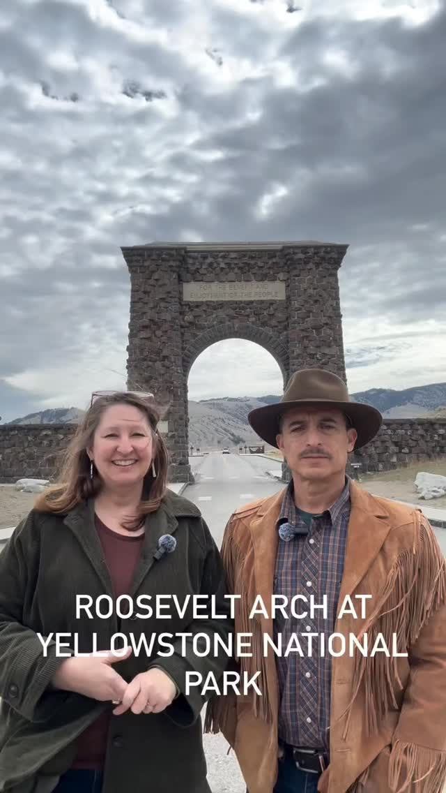 With @exploring.history.with.c.and.l This week we’re speaking to the history of Roosevelt Arch in Yellowstone National Park!
#Yellowstonenationalpark #Rooseveltarch #yellowstone #Montana #exploringhistorywithcrystalandlarry