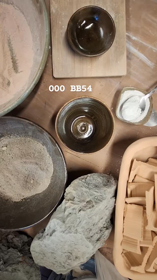 Next week I had planned to drive to @drivingcreekpottery to make up many of #BarryBrickell early glaze recipes that use New Zealand ingredients.
Pottery in its essence stems from locality and its what drew me to working with ceramics. Knowing Taranaki was a place that potters from all over New Zealand came to to source materials drove me to know more.
My practice has always been about local and it didnt seem right in this current oil war to drive halfway across the country just to walk in someones footsteps, Barry wouldnt have wanted that either...I had what I needed here, gifted, gathered and sourced raw ingredients to reconstruct over 80 glazes of some of NZ greats, Barry Brickell, Peter Stitchbury, Carrick Oliver and of course the woman who was doing it before all of them Minna Bondy.
So here I am in the comforts of my studio, with the ball mill churning in the background making glazes and reviving some long buried recipes...and materials from a time when we didnt rely on imported goods, producing objects that speak of place and handmade skills.
000 was the code in Barrys notes 56 is my code
