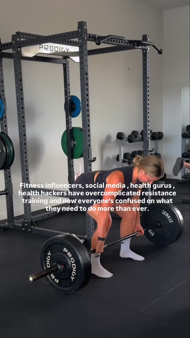 Let me explain because I know there’s a few of you confused by what you see on TikTok and Instagram these days it’s overwhelming.
I’ve been in the fitness industry for 13 years now and let me tell you I’ve seen many trends come and go. But what doesn’t change in the last decade is the importance of resistance training and what it can do for your overall health and wellbeing.
What you don’t need to do :
❌ 6 days in the gym splitting up body parts
❌ train every day
❌ try and do as many creative exercises as possible in one session just to “sweat”
❌ rush around doing one exercise so fast straight into another one to do as much as you can to feel the burn
❌ become an athlete just because you took up regular exercise
❌ variety…too much variety is actually not optimal for strength training, simple is genius !
What you do need to do:
✅ follow a structured programme that has your compound movements in it (push / pull / legs)
✅ train 2-3 x per week
✅ rest in-between sets
✅ learn great technique to lift well so you can improve
✅ don’t over train , under fuel , and under recover
✅ recover with good sleep and rest days (don’t strength train every day!)
✅ stay active & physical in-between training sessions with walking , a dance class , a run something you love…maybe a sport. But make sure you allow for recovery days and don’t fill every waking hour of every day with movement to the point you burn out and injure yourself.
Dont over complicate the programme or protocol - everyone needs to strength train , there’s no need for “different” styles of training because you’re in a “different” stage of life…you just need to remain consistent throughout your life and that will give you the most incredible results with your health to support you across different stages of life 💪🏾💪🏿💙 #strength #strengthtraining #lift #womenshealth
