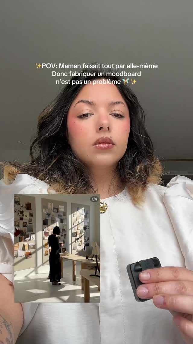 J’avais vu des moodboard très sympas sur Pinterest et avec un peu d’idée c’était très facile à réaliser !! 🥰 #moodboard #inspicreation #diy #diyfashion #diymoodboard