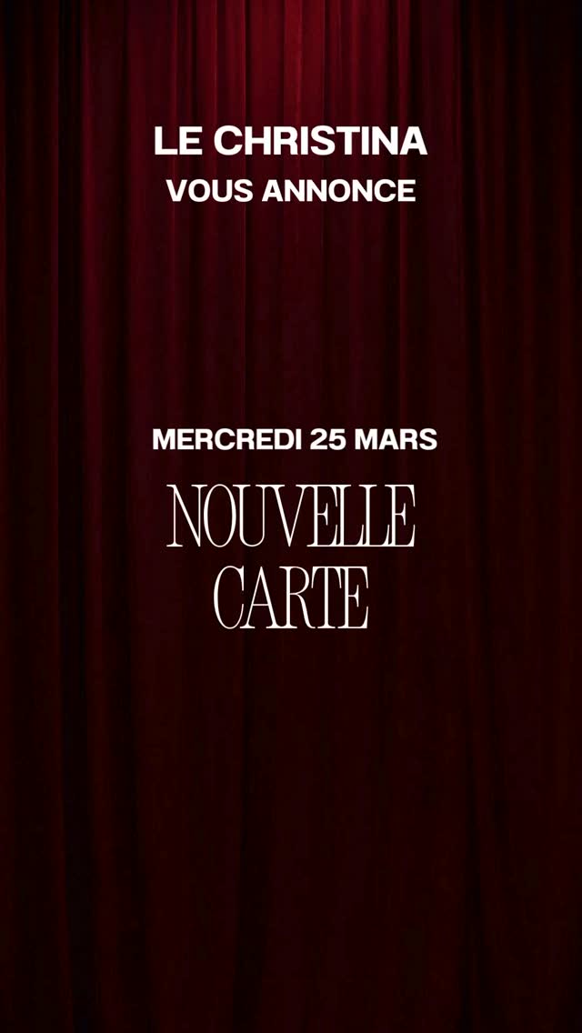 Nouvelle Carte. Nouvelle Expérience.
Le rideau se lève le 25 mars.
Plus qu’un repas, une immersion dans l’univers du Christina. Nous avons sublimé les produits de saison pour vous offrir une carte à la hauteur de vos attentes. L’élégance, la justesse, la signature.
Êtes-vous prêts pour cette nouvelle saison ?
Réservations vivement recommandées
#LeChristina #Exclusivité #CarteDuChef #RestaurantLife #nouveauté