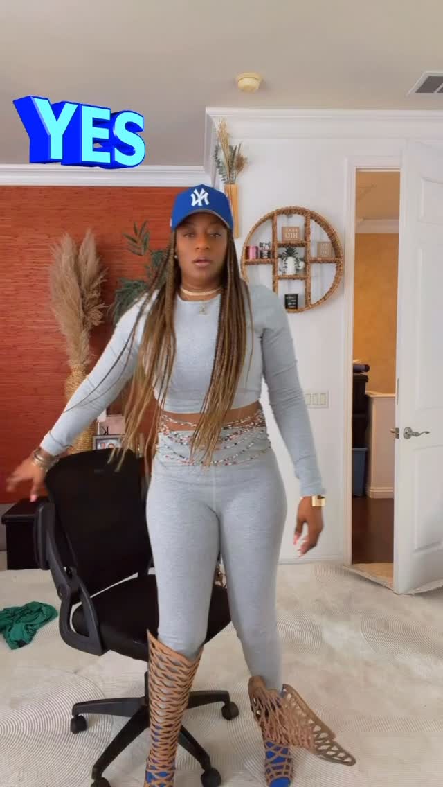 The thigh high boot or the other?