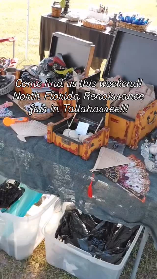It’s a beautiful weekend to be in Florida! As we set up to participate in the North Florida Renaissance fair! The doors are now open so grab your corsets, your swords, and the kids and come on down for a fantastic weekend, adventure. Tickets can be bought online or at the gate. https://www.northfloridarenaissancefaire.com/