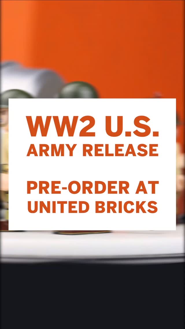 🔥 NEW WW2 U.S. Army Release - Pre-order NOW at United Bricks! 🔥
Pre-order our ALL NEW U.S. Army Machine Gun Team Tin AND our NEW WW2 U.S. Army Rifleman, BAR Gunner, Squad Leader & Platoon Leader Minifigures - individually or in the 'WW2 U.S. Army Collection'
www.unitedbricks.com/new-products
📦 Orders containing products from our WW2 U.S. Army Release will ship from 3rd April 2026 onward.
-
#UnitedBricks #WW2Minifigure #WW2US #WW2American #usarmy