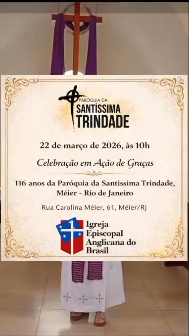 Venha celebrar conosco! 🥳
Esperamos você!
❤️
#trindademeier
#darj
#igrejaanglicana #anglicancommunion