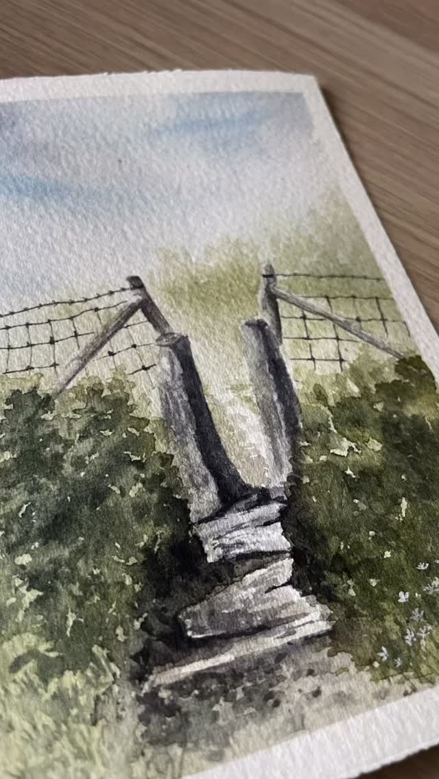 Spring Walk. This background features in one of my new projects - more info coming tomorrow x #watercolourart #paintingvideo #learningresources #clipart #ukartist