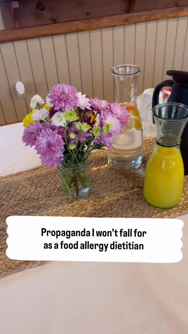 ‘You’re overreacting’ is one of the most dangerous things you can say to someone managing food allergies.
Because what some call ‘too much’ is often what keeps yourself and your kids safe.
We don’t normalize risk to make other people comfortable.
And we don’t accept isolation as the price of safety.
There’s a better way, and it starts with actually understanding the reality of food allergies and strategies to better handle comments like those…
What propaganda are YOU not falling for? What’s missing from the list?
Follow it for more allergy focused content 🩵
#foodallergies #foodallergy #registereddietitian #community #foodallergydietitian