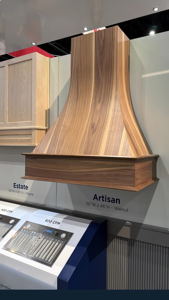How can you NOT be drawn to this gorgeous walnut kitchen range hood? Omega makes multiple styles to choose from, for any kitchen design, in red oak, maple, cherry, rift-white oak, hickory, alder, walnut, and in paint grade if you’re a rebel. We can’t think of many more kinds of wood!
Give us a follow – we still have more products to share from the NAHB 2026 International Builders' Show.
#IBSMarchMadness #TheMarketingDirectors #TMDRealEstate #NAHB #InternationalBuildersShow