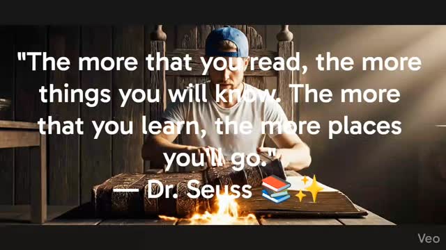Your world is only as big as your imagination. 🌍
Body: Most people see a book as just paper and ink. But when you truly open one, the walls of your current reality begin to burn away.
Knowledge isn't just about facts; it’s about the landscapes it builds in your mind. From the highest snowy peaks to the deepest jungles, every page is a doorway to a version of yourself you haven't met yet.
Watch as the room dissolves and the stories take root.
What is one book that completely changed the way you see the world? Drop the title below. 👇
#LivingLibrary #DrSeuss #MindsetExpansion #VisualStorytelling #KnowledgeIsPower CinematicArt Imagination PersonalGrowth Bookstagram VisionaryMindset WorldBuilding InnerJourney CreativeDirection