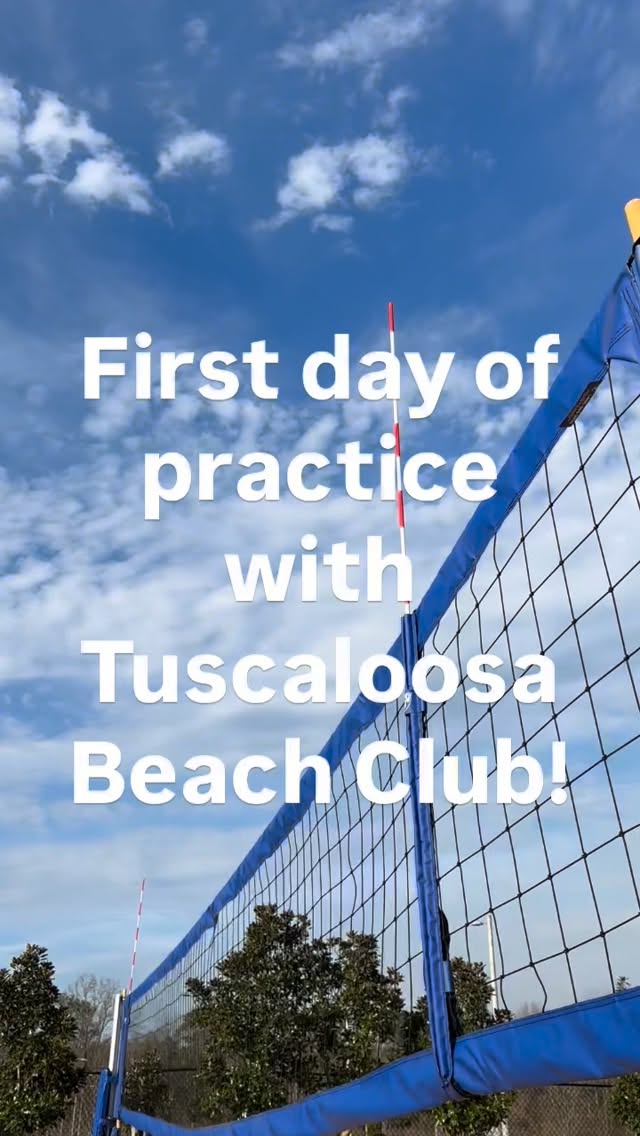 Kicking off the very first practice with Tuscaloosa Beach Club and the weather could not be more perfect!! ☀️☀️🏐🏐🤾♀️🤾♀️