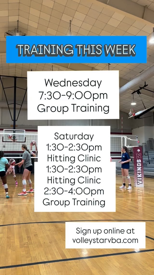 Come train with us this week! 🏐✨