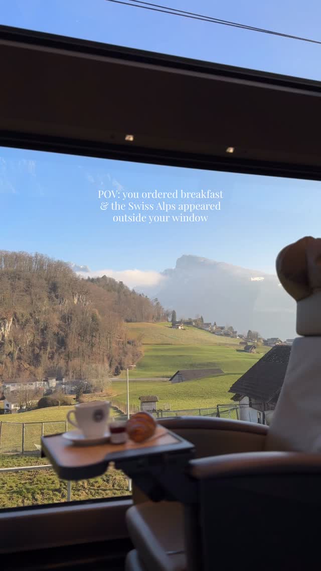 Breakfast on a train? 💭🚂
This is the beautiful panoramic luxury train
📌 Golden Pass Express by @mob.goldenpass
🗺️ Interlaken - Montreaux
• train dreams • switzerland views • alps switzerland • switzerland nature • switzerland views • switzerland travel tips • train ride in switzerland • must see in switzerland • europe switzerland • top attractions in switzerland • switzerland beautiful places • train trip • travel lifestyle •