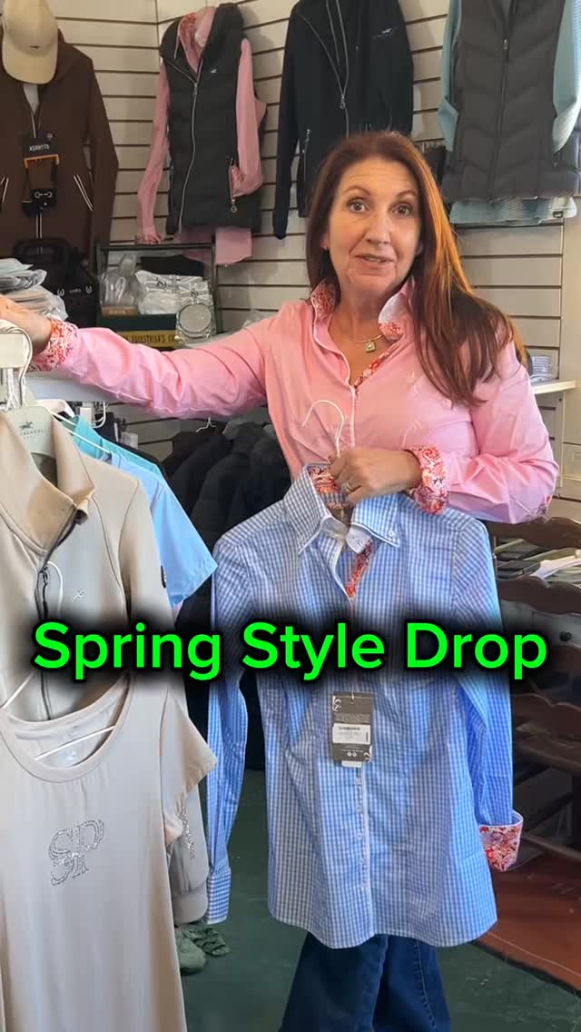 🌸✨ Spring Drop at EQ ✨🌸
Fresh, crisp, and ready for the ring (or ringside) 👏
New shirts just in from Fior Da Liso and Schockemöhle—featuring all the dreamy spring colors we’ve been waiting for. 🌿💐
Lightweight, tailored, and effortlessly polished… exactly how spring riding should feel.
⚡️ When they’re gone, they’re gone.
📩 DM us for sizing or to reserve yours.
#justdropped #spring #OutfittedByEQ #styleguide #fiordaliso